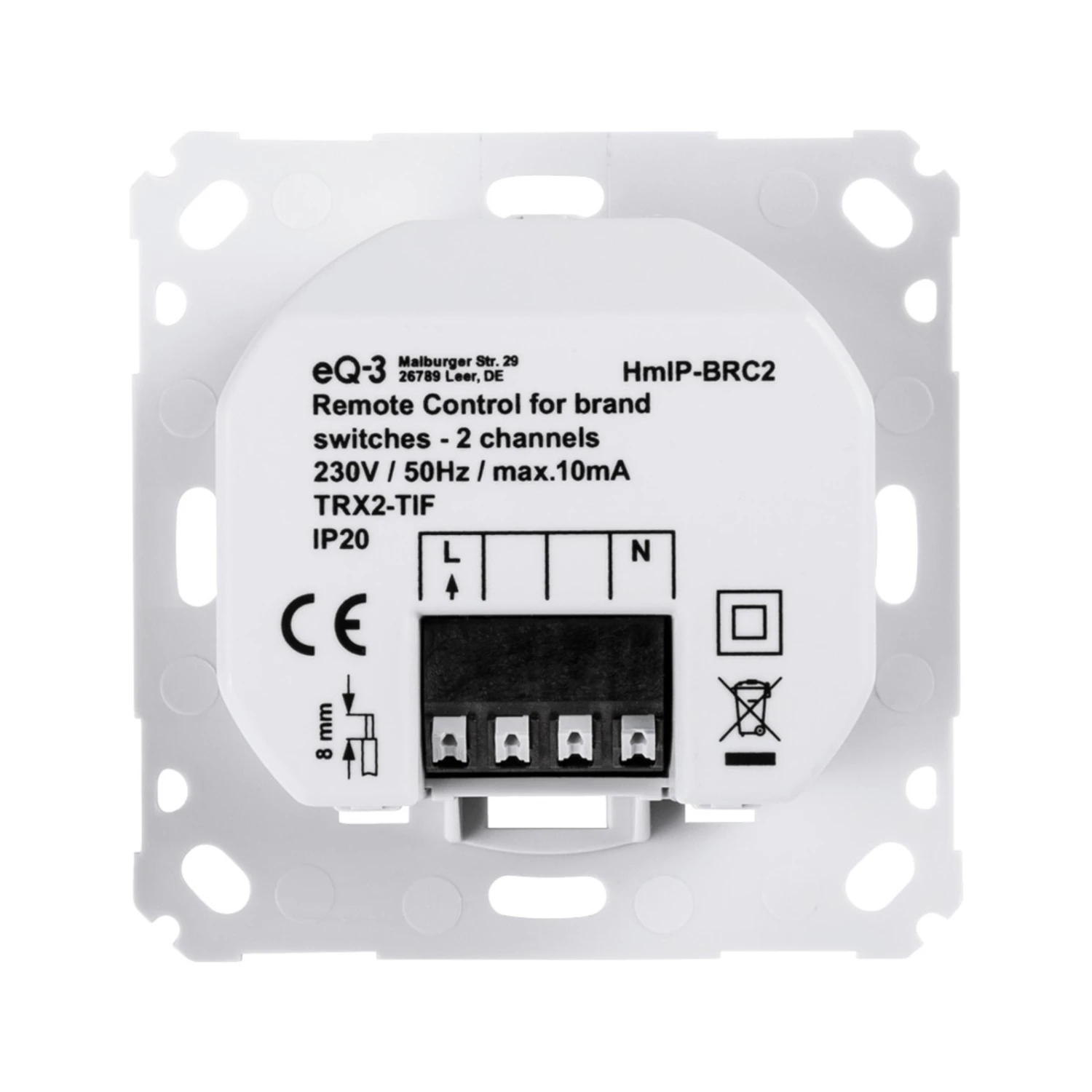 Homematic IP Wandtaster Für Markenschalter, 2-fach 7 Homematic IP Wandtaster Für Markenschalter, 2-fach – Bild 5