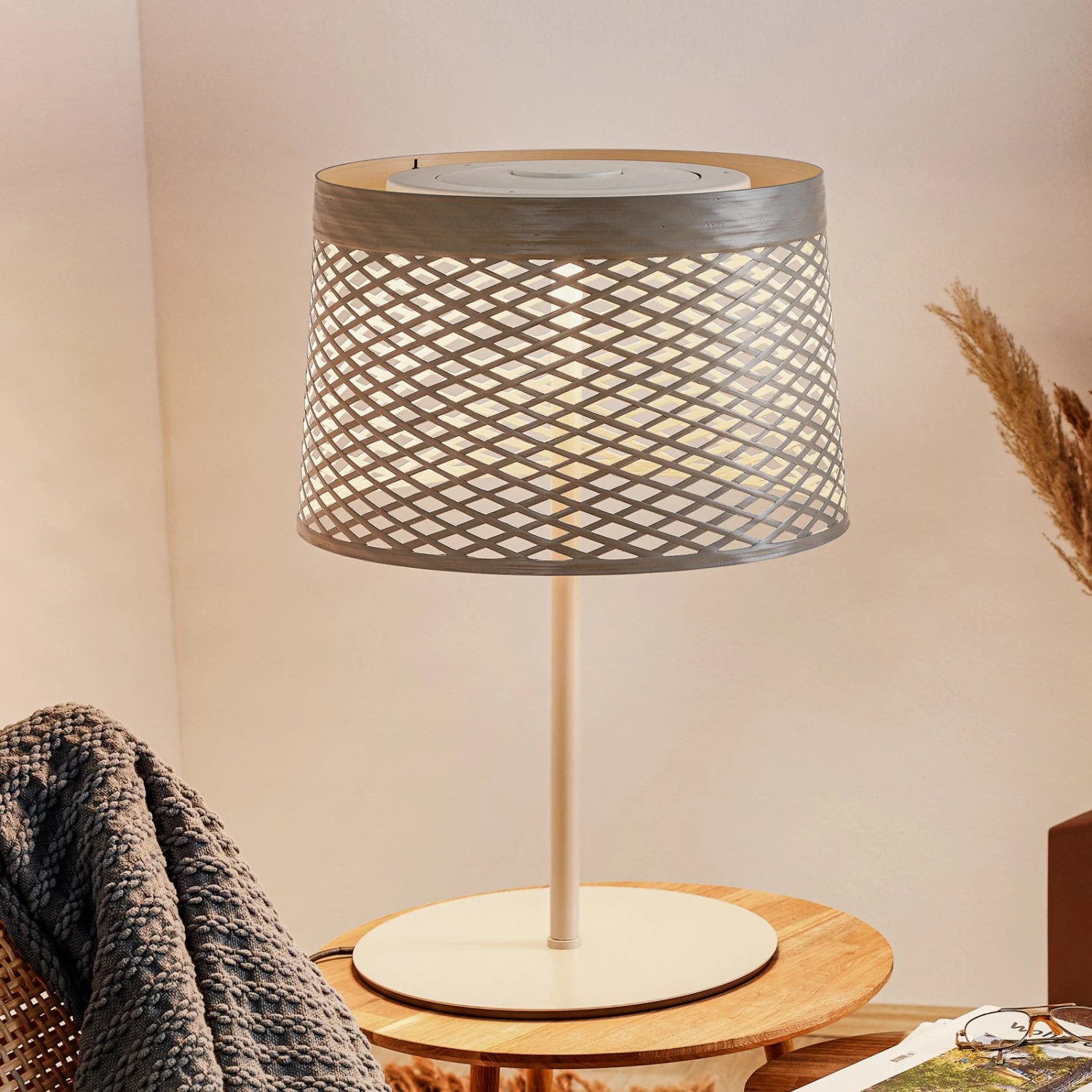 Foscarini Twiggy Grid XL LED-Tischlampe, Greige 3 Foscarini Twiggy Grid XL LED-Tischlampe, Greige