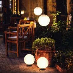 LED-Solarhängelampe Twin Mit Fernbedienung, Weiß -Beleuchtungs Geschäft 3570086 2