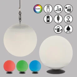 LED-Solarhängelampe Twin Mit Fernbedienung, Weiß -Beleuchtungs Geschäft 3570086 8