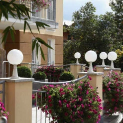 Sockelleuchte Weiß, Mit Kristallglas 7 Sockelleuchte Weiß, Mit Kristallglas -Beleuchtungs Geschäft 4001132 2