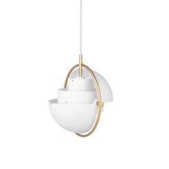 GUBI Multi-Lite Hängelampe 25,5 Cm Messing/weiß -Beleuchtungs Geschäft 4008259 4