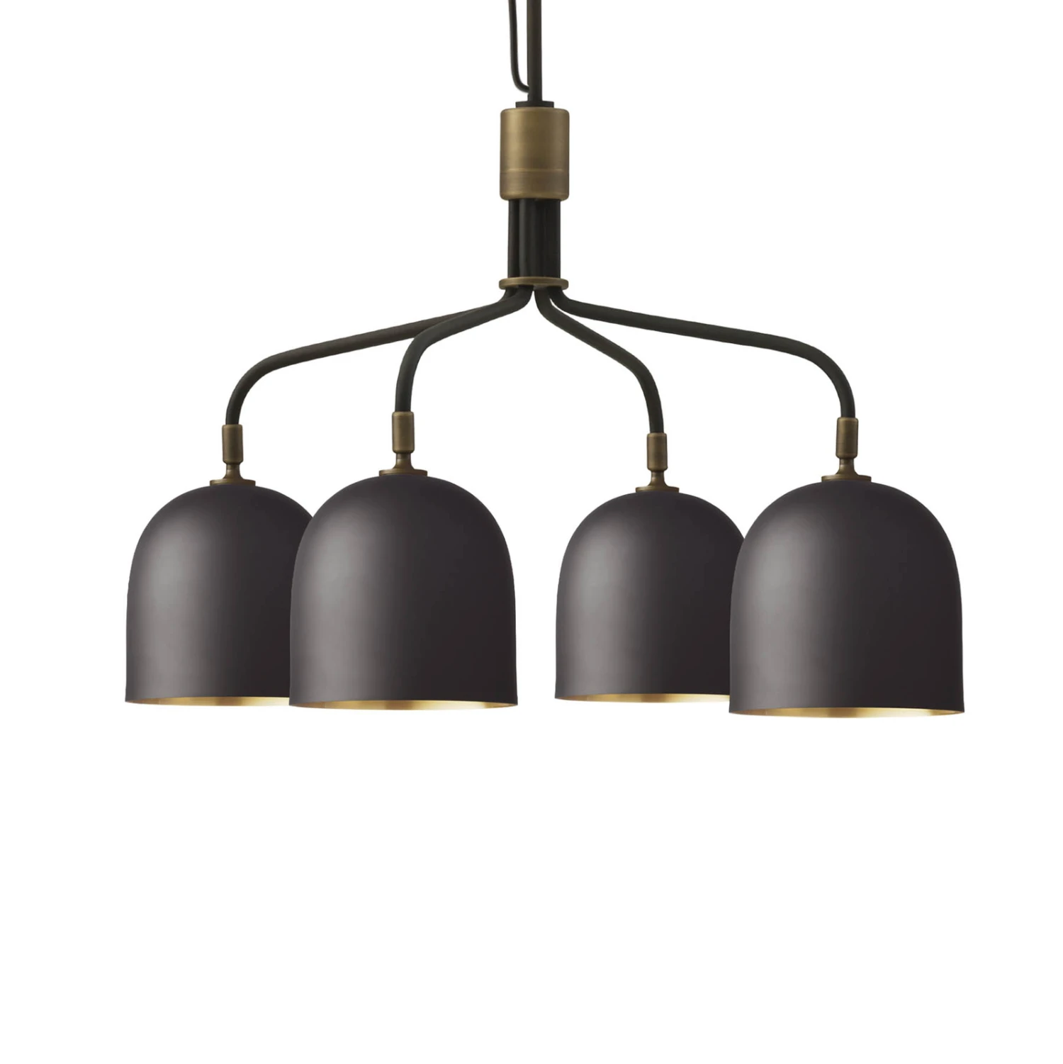 GUBI Howard Kronleuchter Short 4-flg Gunmetal 4 GUBI Howard Kronleuchter Short 4-flg Gunmetal – Bild 2