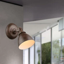 Globo Giorgio - Wandspot In Rostbraun 9 Globo Giorgio - Wandspot In Rostbraun -Beleuchtungs Geschäft 4015053 1