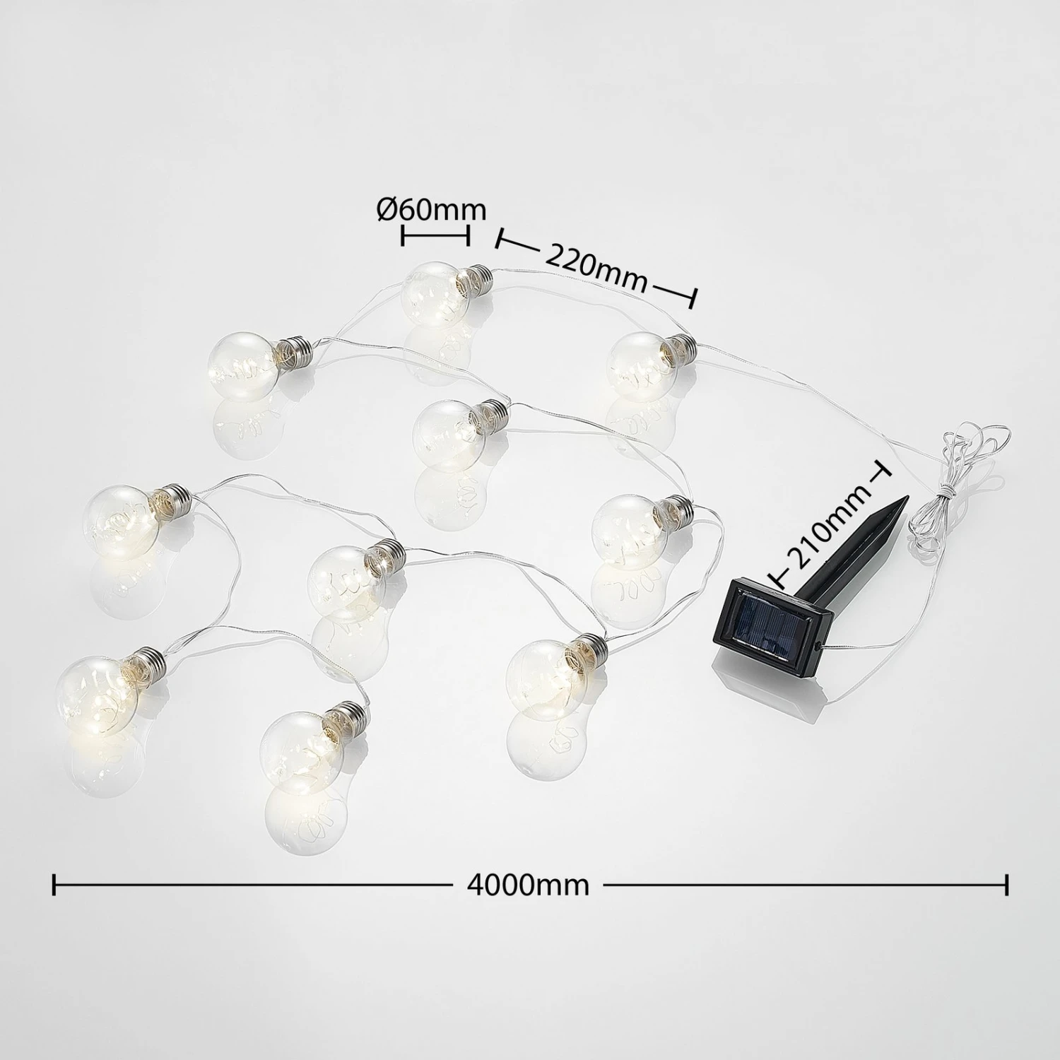 Lindby Lampini LED-Solar-Lichterkette 10 Lindby Lampini LED-Solar-Lichterkette – Bild 8