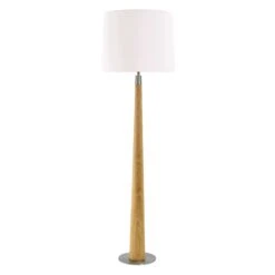 HerzBlut Conico Stehleuchte, Weiß, Eiche Geölt -Beleuchtungs Geschäft 4543081 2