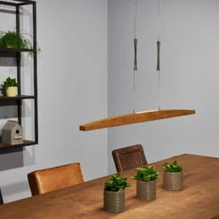 HerzBlut Arco LED-Hängelampe Asteiche Geölt 130cm -Beleuchtungs Geschäft 4543211 2