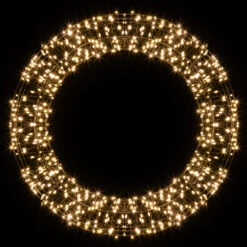 LED-Weihnachtskranz, Gold, 800 LEDs, Ø 50cm