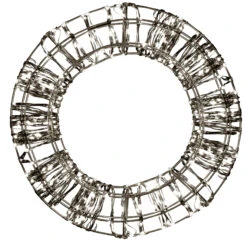 LED-Weihnachtskranz, Schwarz, 400 LEDs, Ø 30cm