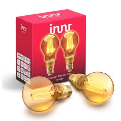 Innr LED E27 4,2W Smart Filament Warmweiß Gold 2er -Beleuchtungs Geschäft 5037048 1