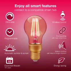 Innr LED E27 4,2W Smart Filament Warmweiß Gold 2er -Beleuchtungs Geschäft 5037048 4
