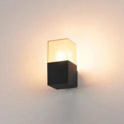 SLV Grafit - Eckige Außenwandleuchte