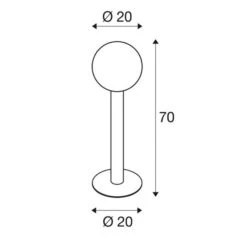 SLV Gloo Pure 70 Wegeleuchte, Höhe 70 Cm -Beleuchtungs Geschäft 5511044 3