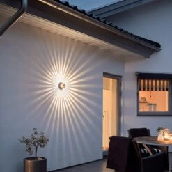 Konstsmide LED-Außenwandlampe Monza Strahlen Rund Bronze 9cm -Beleuchtungs Geschäft 5522453 2