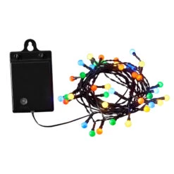 Bunte Außen-Lichterkette LED 40-flg. RGB, Batterie -Beleuchtungs Geschäft 5524583 2