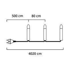 Außen-Lichterkette Topbirnen LED 45-flg. -Beleuchtungs Geschäft 5524616 3