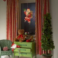 Fensterbild Weihnachtsmann M. LED 20fl -Beleuchtungs Geschäft 5524844 2