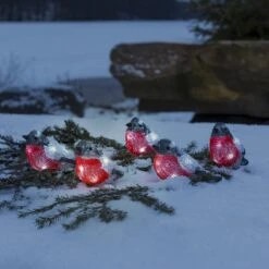 Rotkehlchen - LED-Acryl-Leuchtfiguren 5er 8 Rotkehlchen - LED-Acryl-Leuchtfiguren 5er -Beleuchtungs Geschäft 5524873 2