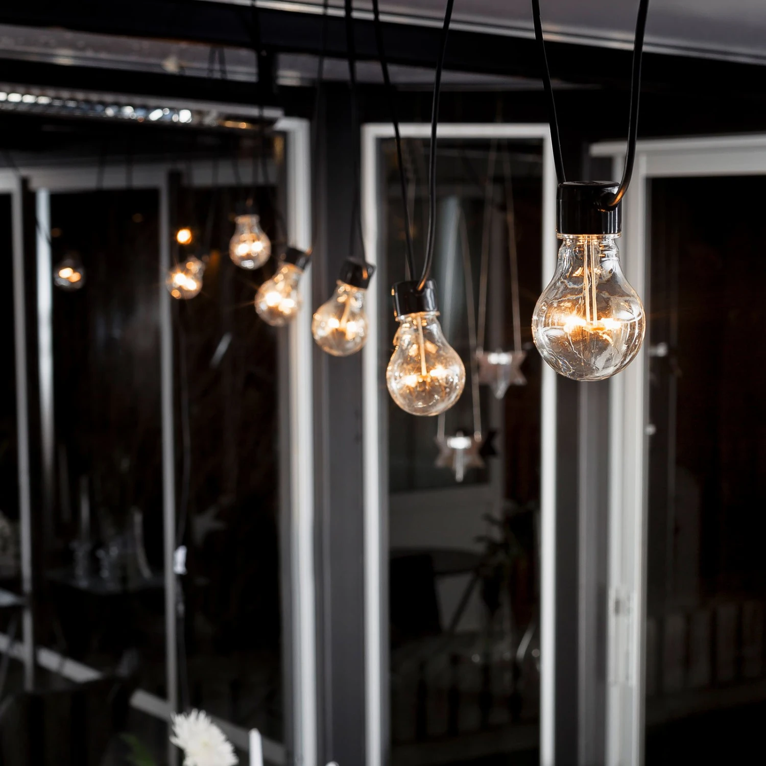 LED-Lichterkette Biergarten Basis-Set, Bernstein 4 LED-Lichterkette Biergarten Basis-Set, Bernstein – Bild 2