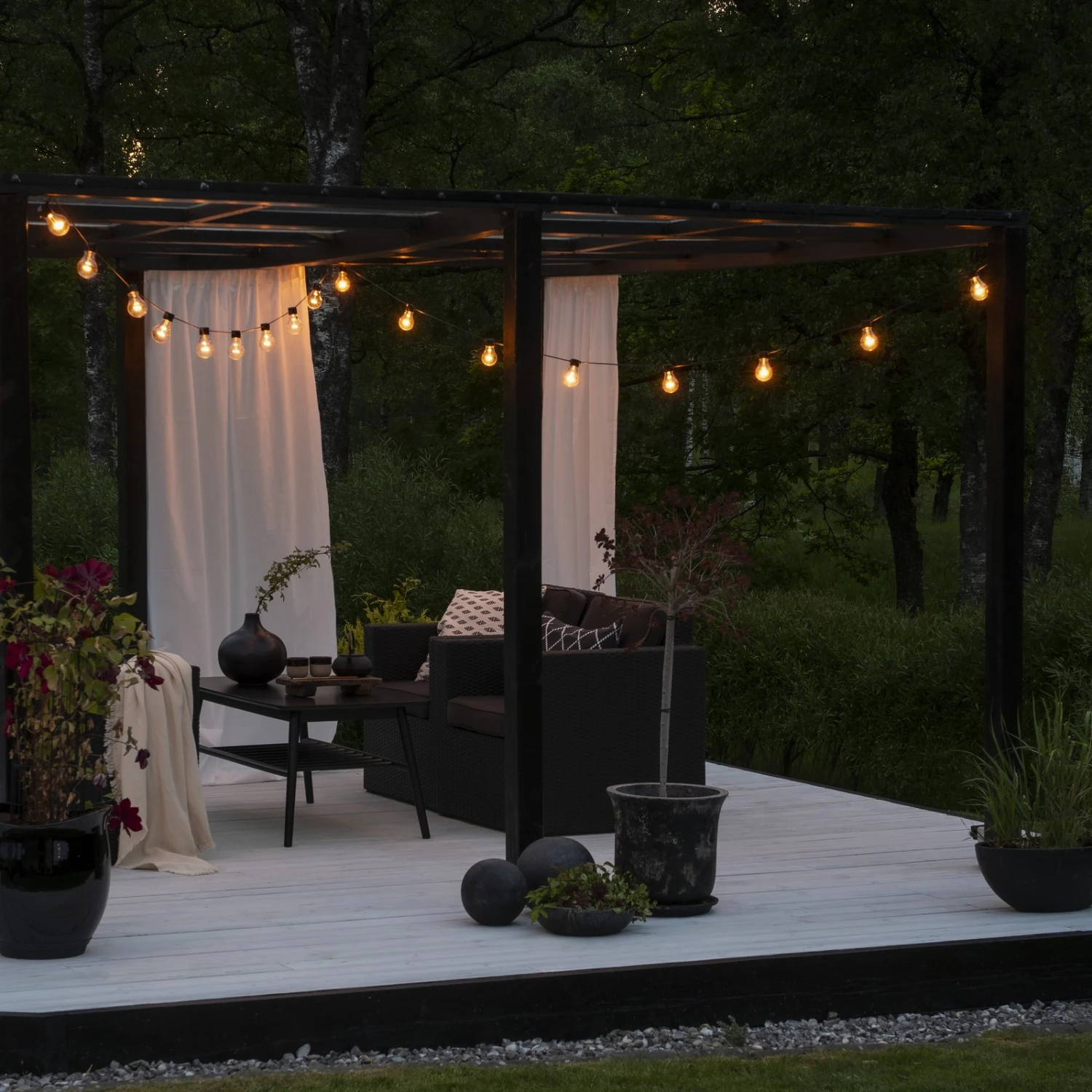 LED-Lichterkette Biergarten Basis-Set, Bernstein 6 LED-Lichterkette Biergarten Basis-Set, Bernstein – Bild 4