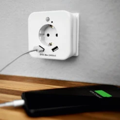 LED-Nachtlicht SLED02 Mit Sensor Und USB-Buchsen 12 LED-Nachtlicht SLED02 Mit Sensor Und USB-Buchsen -Beleuchtungs Geschäft 5543029 2