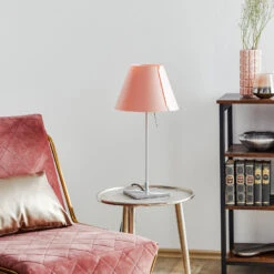 Luceplan Costanzina Tischleuchte Alu, Rosa -Beleuchtungs Geschäft 6030344 2