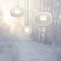 LED-Hängeleuchte SNÖ, 3.000K, DALI, Ø 48 Cm -Beleuchtungs Geschäft 6040392 1