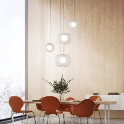 LED-Hängeleuchte SNÖ, 3.000K, DALI, Ø 48 Cm -Beleuchtungs Geschäft 6040392 2