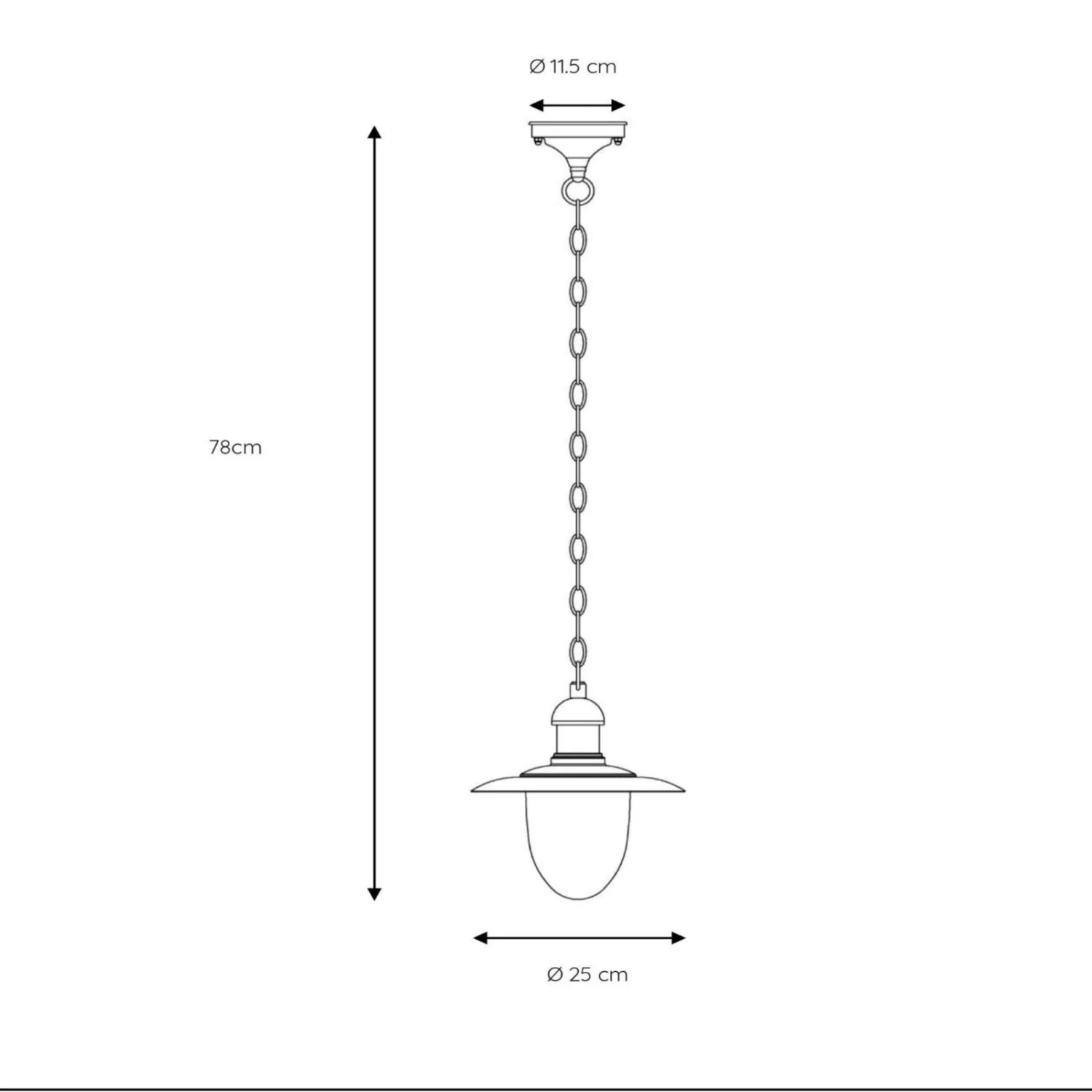 Außen-Hängeleuchte Aruba, Rostbraun 4 Außen-Hängeleuchte Aruba, Rostbraun – Bild 2