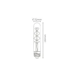 LED-Lampe E27 Röhre T30 5W 2.200K Dimmbar 15cm -Beleuchtungs Geschäft 6055691 3