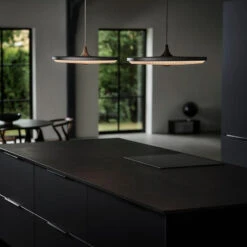 LE KLINT Soleil LED-Hängelampe Dunkelgrau Ø50cm