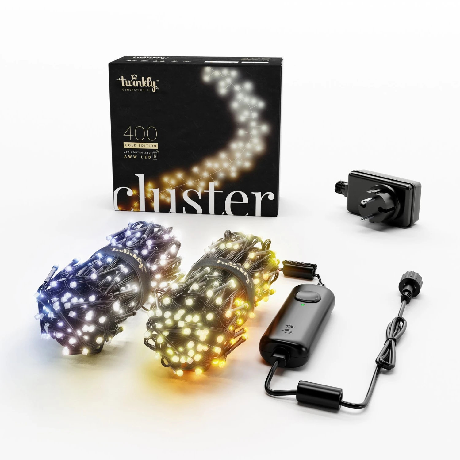 Cluster-Kette Twinkly CCT, Schwarz, 400-flammig 6m 11 Cluster-Kette Twinkly CCT, Schwarz, 400-flammig 6m – Bild 9