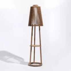 Solar-Stehleuchte Tecka Mit Sensor, Teak -Beleuchtungs Geschäft 6112042 12