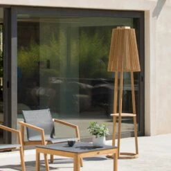 Solar-Stehleuchte Tecka Mit Sensor, Teak -Beleuchtungs Geschäft 6112042 3