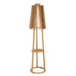 Solar-Stehleuchte Tecka Mit Sensor, Teak -Beleuchtungs Geschäft 6112042 7