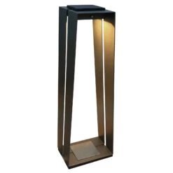 LED-Solarlaterne Skaal Aus Aluminium, 70 Cm, Grau -Beleuchtungs Geschäft 6112061 2