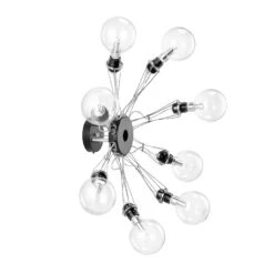 Lumina Matrix Otto Wandleuchte 8-fl., Schwarz