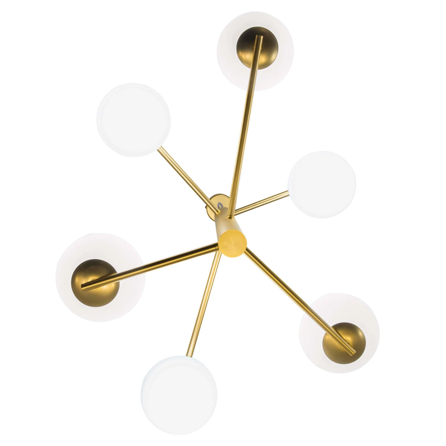 Hängeleuchte Tin Tin Sechsflammig Gold Satiniert 6 Hängeleuchte Tin Tin Sechsflammig Gold Satiniert – Bild 4