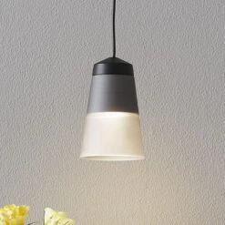 Pendelleuchte Leo 2, 3-Phasenschiene Rauch Ø9,8cm