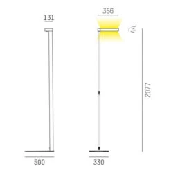 Molto Luce Concept Right F Stehlampe Dimmbar Weiß -Beleuchtungs Geschäft 6525483 2