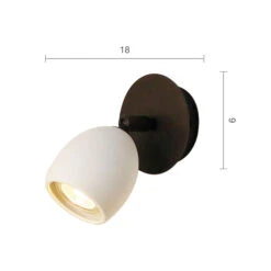 Menzel Provence Matt Wandspot Mit Keramikschirm -Beleuchtungs Geschäft 6528230 1