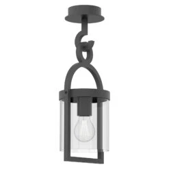 Außen-Hängeleuchte Maya, Dunkelgrau, IP65, 44,5 Cm