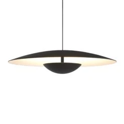 MARSET Ginger LED-Pendel, Triac Ø42cm Schwarz/weiß