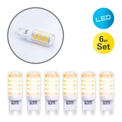 LED-Stiftlampe G9 3,5W Warmweiß 350 Lumen 6er-Pack -Beleuchtungs Geschäft 7001337 5