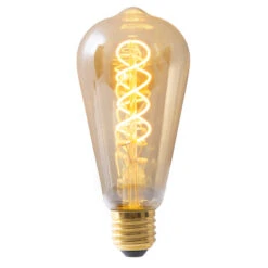 LED-Filamentlampe E27 4W ST64 Gold 180lm 1800K 3er -Beleuchtungs Geschäft 7001348 1