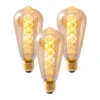 LED-Filamentlampe E27 4W ST64 Gold 180lm 1800K 3er -Beleuchtungs Geschäft 7001348