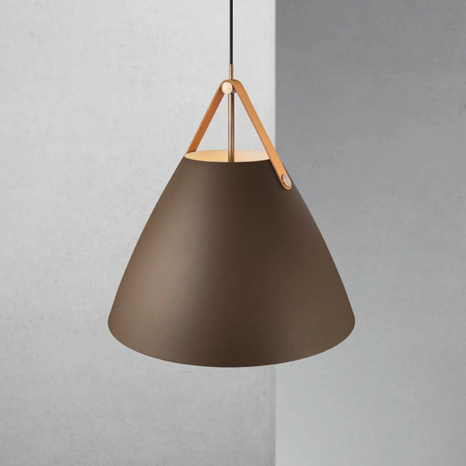 Hängeleuchte Strap Mit Metallschirm Beige, 48 Cm 6 Hängeleuchte Strap Mit Metallschirm Beige, 48 Cm – Bild 4