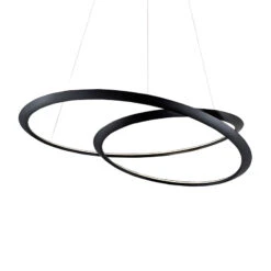 Nemo Kepler Hängelampe 2.700K Up Ø84cm Schwarz