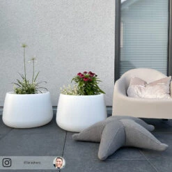 Newgarden Camelia 60 Pflanzkübel LED Solar+Akku -Beleuchtungs Geschäft 7025146 6