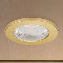 LED-Möbeleinbaustrahler Artist 3er-Set Messing -Beleuchtungs Geschäft 7255766 2